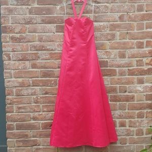 Hot Pink vintage prom dress